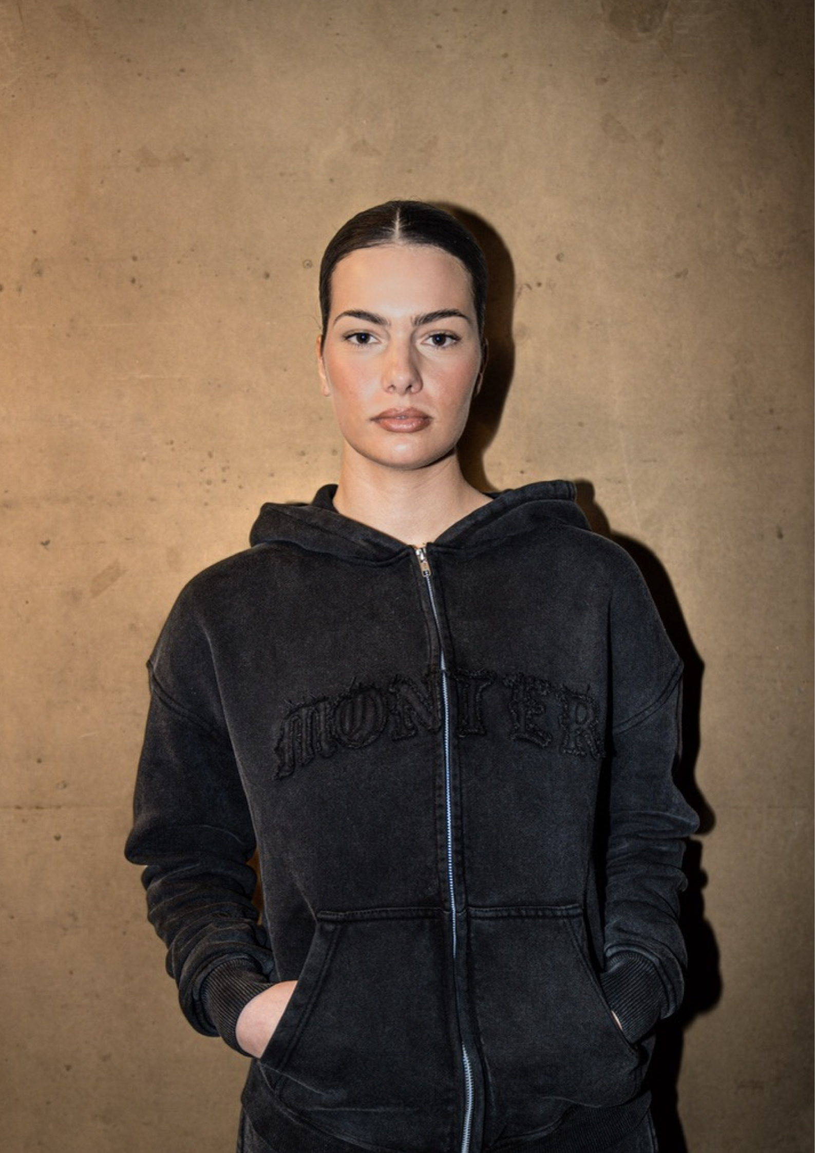 Eight zipper hoodie